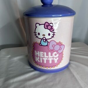 NEW Hello Kitty Pink and Purple Cookie Jar